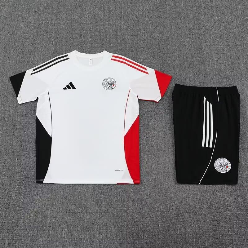 Thailand Quality(AAA) 25/26 Ajax White Soccer Training Sets Thailand Quality(AAA) 25/26 Ajax White Soccer Training Sets