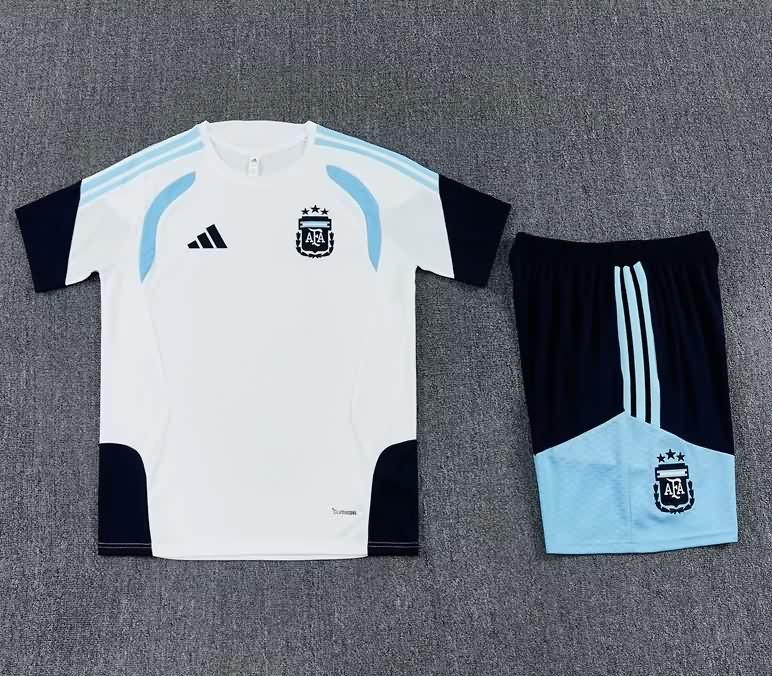 Thailand Quality(AAA) 2026 Argentina White Soccer Training Sets 02 Thailand Quality(AAA) 2026 Argentina White Soccer Training Sets 02