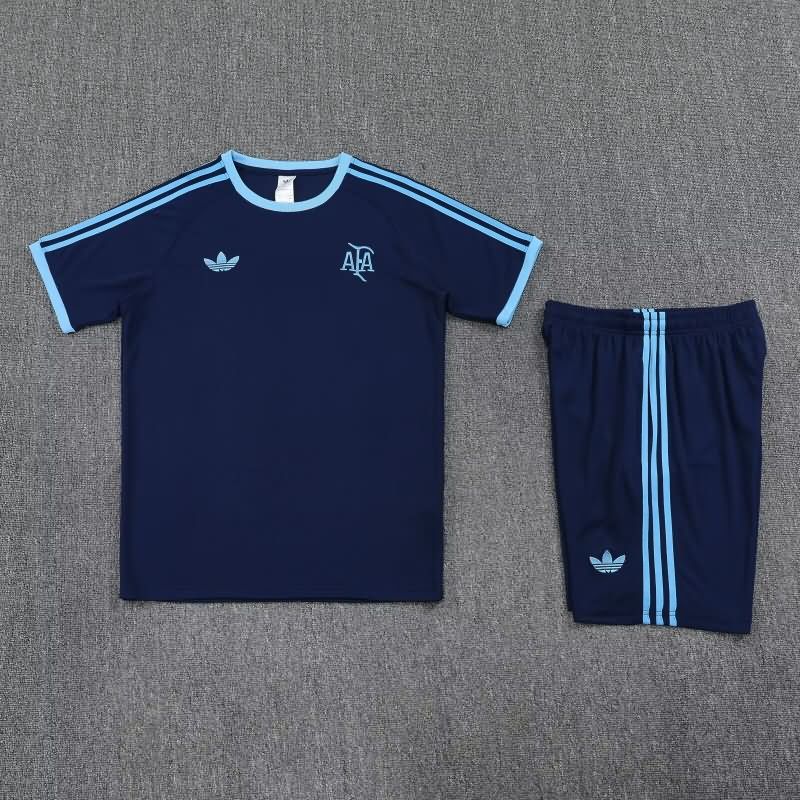 Thailand Quality(AAA) 2025 Argentina Dark Blue Soccer Training Sets Thailand Quality(AAA) 2025 Argentina Dark Blue Soccer Training Sets