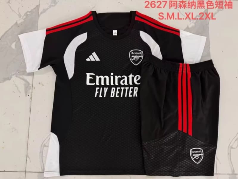 Thailand Quality(AAA) 25/26 Arsenal Black Soccer Training Sets 03 Thailand Quality(AAA) 25/26 Arsenal Black Soccer Training Sets 03