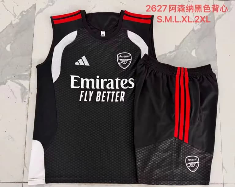 Thailand Quality(AAA) 25/26 Arsenal Black Soccer Training Sets 04 Thailand Quality(AAA) 25/26 Arsenal Black Soccer Training Sets 04
