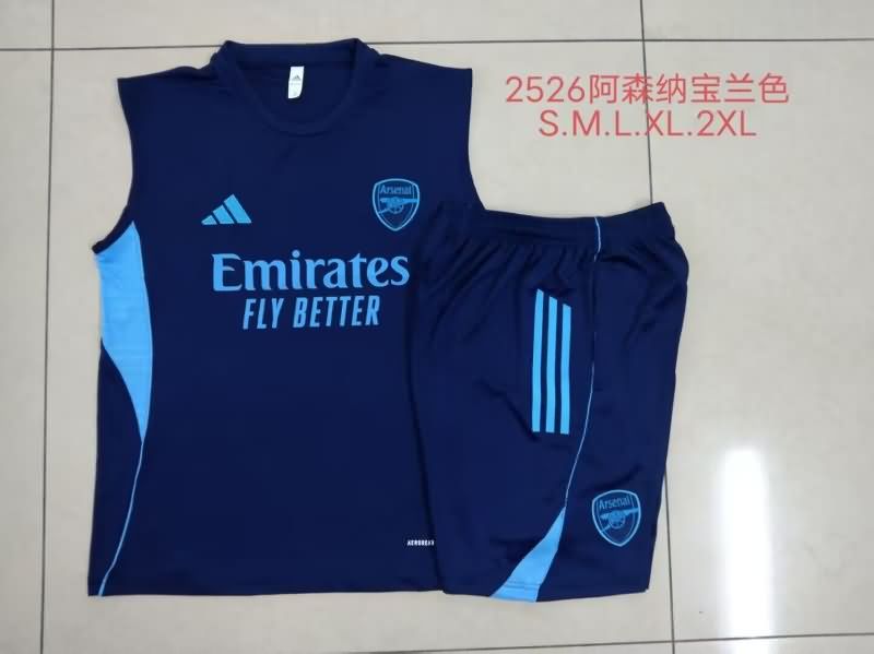 Thailand Quality(AAA) 25/26 Arsenal Dark Blue Soccer Training Sets Thailand Quality(AAA) 25/26 Arsenal Dark Blue Soccer Training Sets