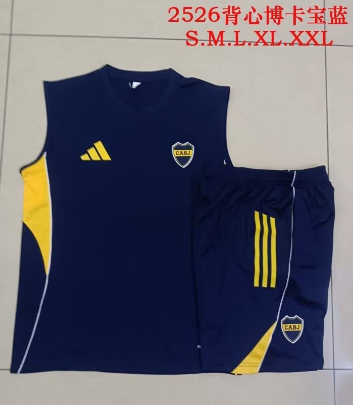 Thailand Quality(AAA) 25/26 Boca Juniors Dark Blue Soccer Training Sets 03 Thailand Quality(AAA) 25/26 Boca Juniors Dark Blue Soccer Training Sets 03