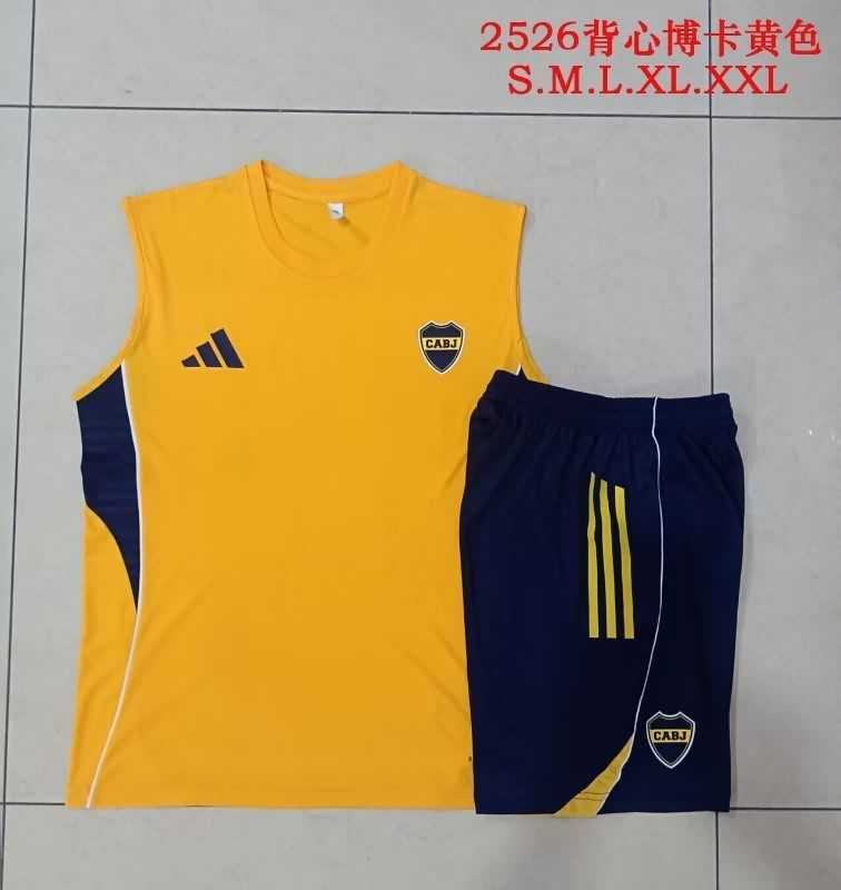 Thailand Quality(AAA) 25/26 Boca Juniors Yellow Soccer Training Sets 02 Thailand Quality(AAA) 25/26 Boca Juniors Yellow Soccer Training Sets 02