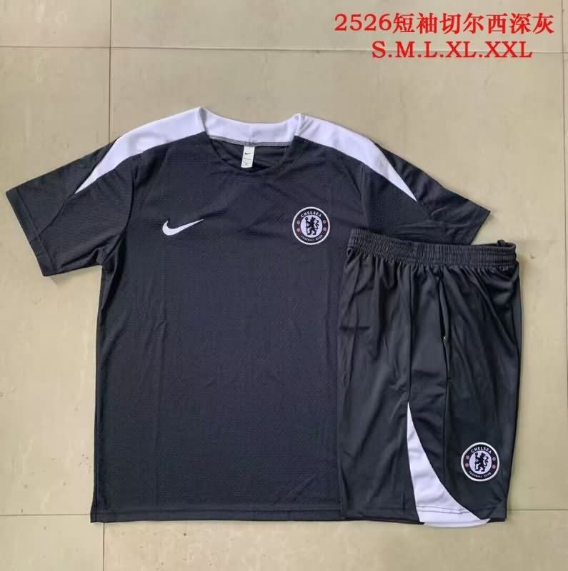 Thailand Quality(AAA) 25/26 Chelsea Dark Grey Soccer Training Sets Thailand Quality(AAA) 25/26 Chelsea Dark Grey Soccer Training Sets