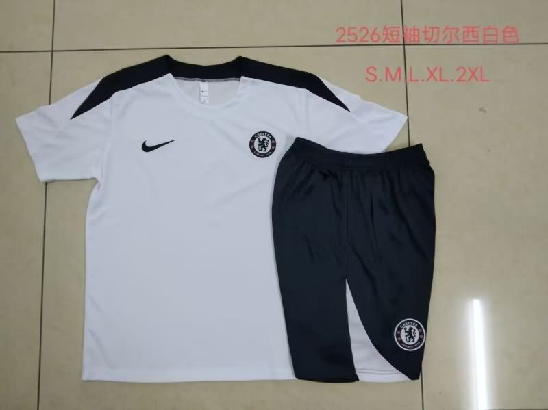 Thailand Quality(AAA) 25/26 Chelsea White Soccer Training Sets Thailand Quality(AAA) 25/26 Chelsea White Soccer Training Sets