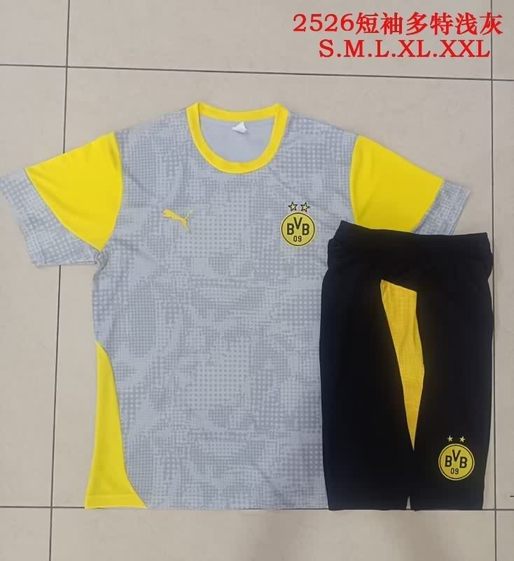 Thailand Quality(AAA) 25/26 Dortmund Grey Soccer Training Sets Thailand Quality(AAA) 25/26 Dortmund Grey Soccer Training Sets