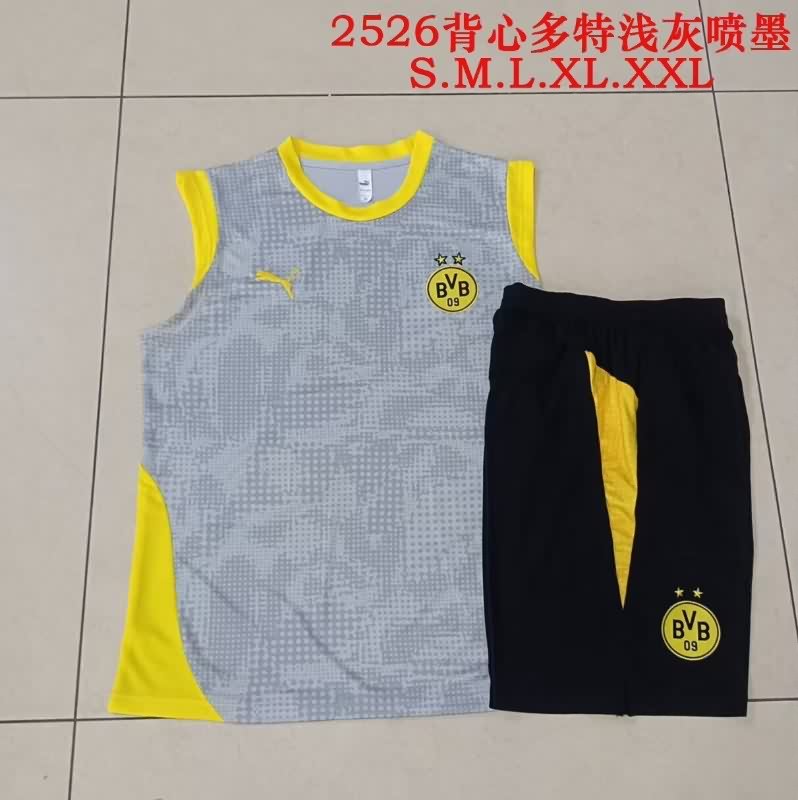 Thailand Quality(AAA) 25/26 Dortmund Grey Soccer Training Sets 02 Thailand Quality(AAA) 25/26 Dortmund Grey Soccer Training Sets 02