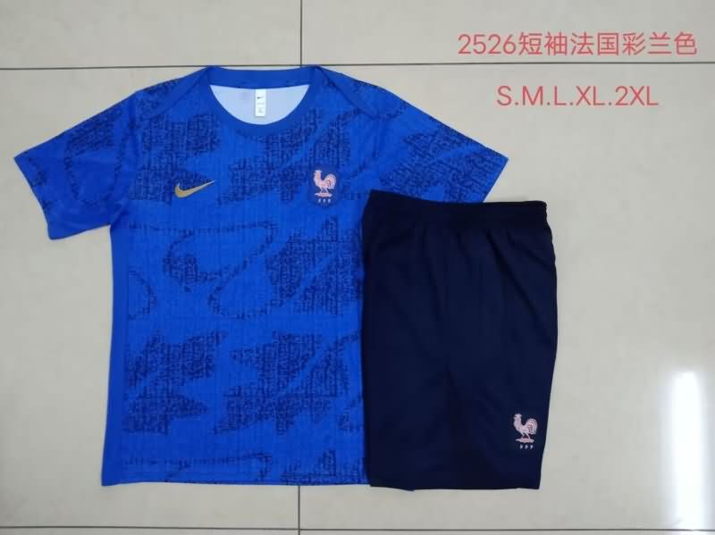 Thailand Quality(AAA) 2025 France Blue Soccer Training Sets Thailand Quality(AAA) 2025 France Blue Soccer Training Sets