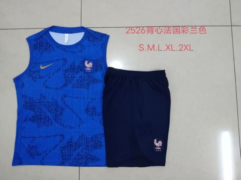 Thailand Quality(AAA) 2025 France Blue Soccer Training Sets 02 Thailand Quality(AAA) 2025 France Blue Soccer Training Sets 02