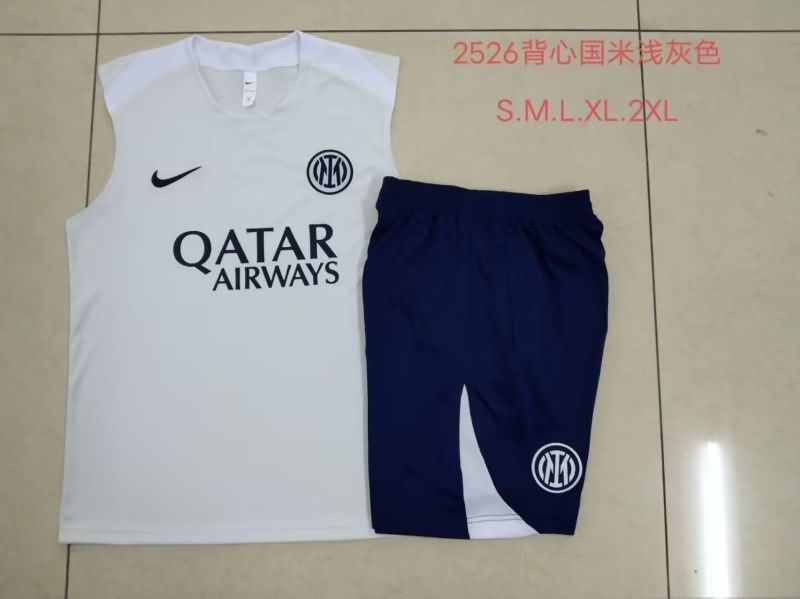 Thailand Quality(AAA) 25/26 Inter Milan Grey Soccer Training Sets Thailand Quality(AAA) 25/26 Inter Milan Grey Soccer Training Sets
