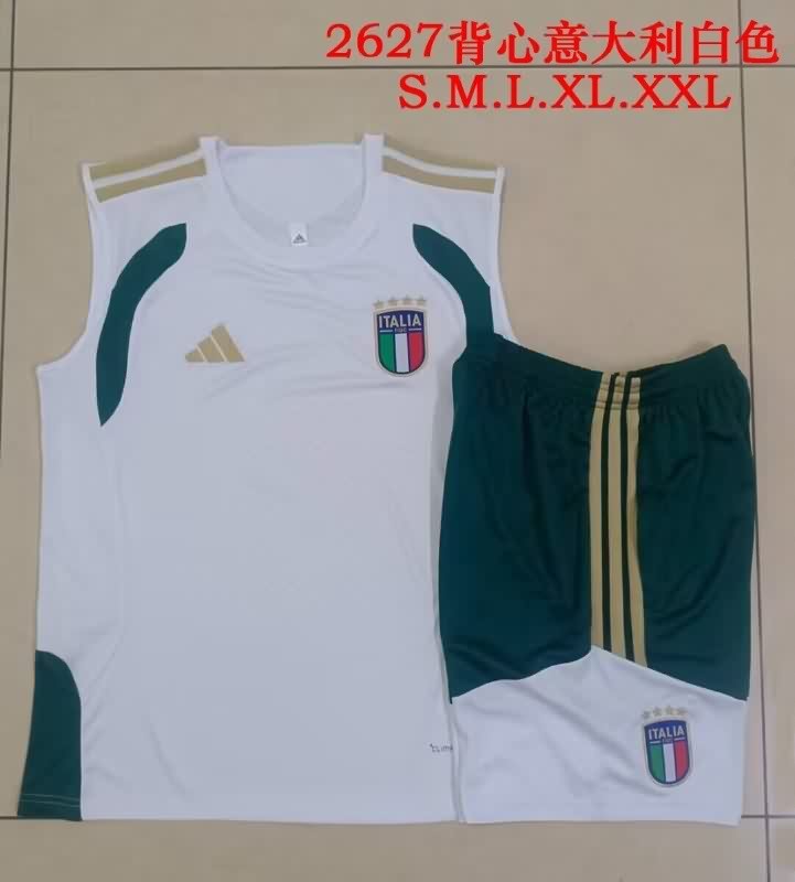 Thailand Quality(AAA) 2026 Italy White Soccer Training Sets 02 Thailand Quality(AAA) 2026 Italy White Soccer Training Sets 02