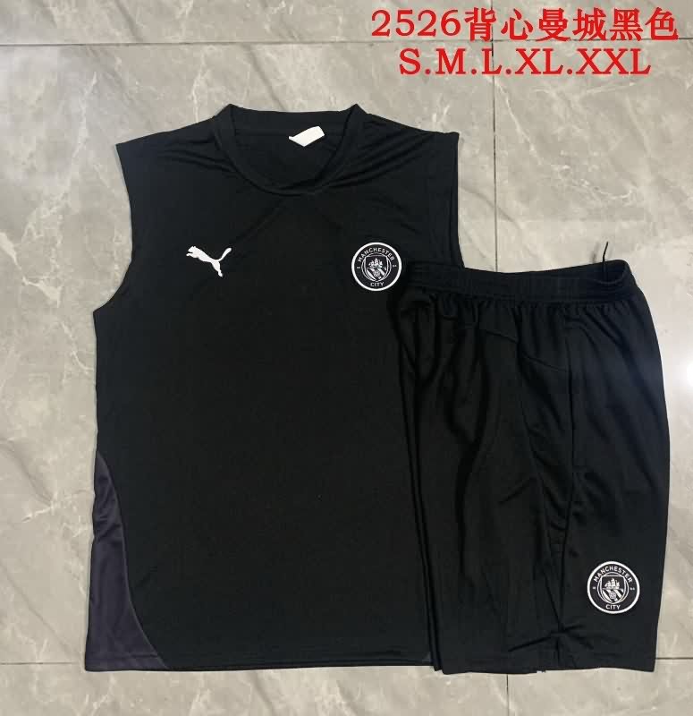 Thailand Quality(AAA) 25/26 Manchester City Black Soccer Training Sets 02 Thailand Quality(AAA) 25/26 Manchester City Black Soccer Training Sets 02