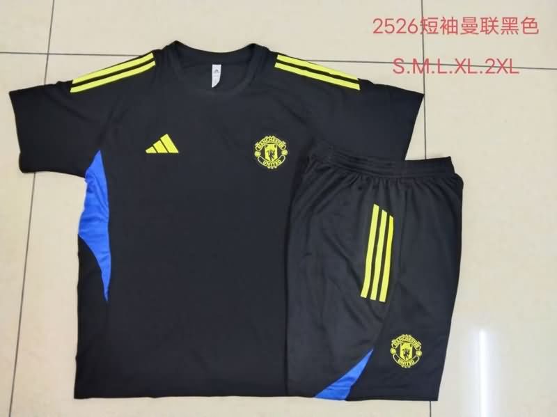 Thailand Quality(AAA) 25/26 Manchester United Black Soccer Training Sets Thailand Quality(AAA) 25/26 Manchester United Black Soccer Training Sets