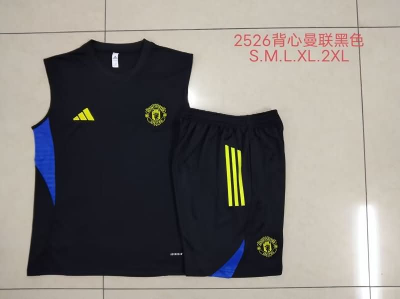 Thailand Quality(AAA) 25/26 Manchester United Black Soccer Training Sets 02 Thailand Quality(AAA) 25/26 Manchester United Black Soccer Training Sets 02