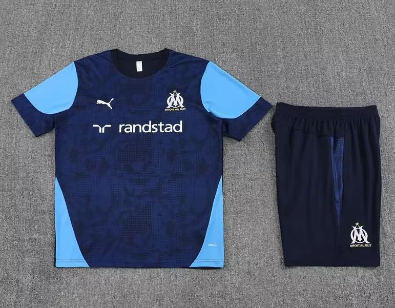 Thailand Quality(AAA) 25/26 Marseilles Dark Blue Soccer Training Sets Thailand Quality(AAA) 25/26 Marseilles Dark Blue Soccer Training Sets