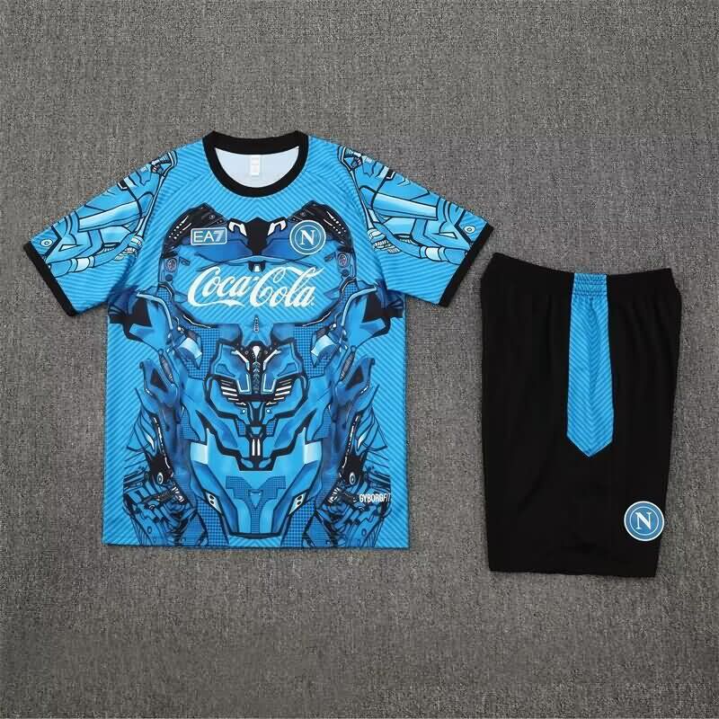 Thailand Quality(AAA) 25/26 Napoli Blue Soccer Training Sets Thailand Quality(AAA) 25/26 Napoli Blue Soccer Training Sets