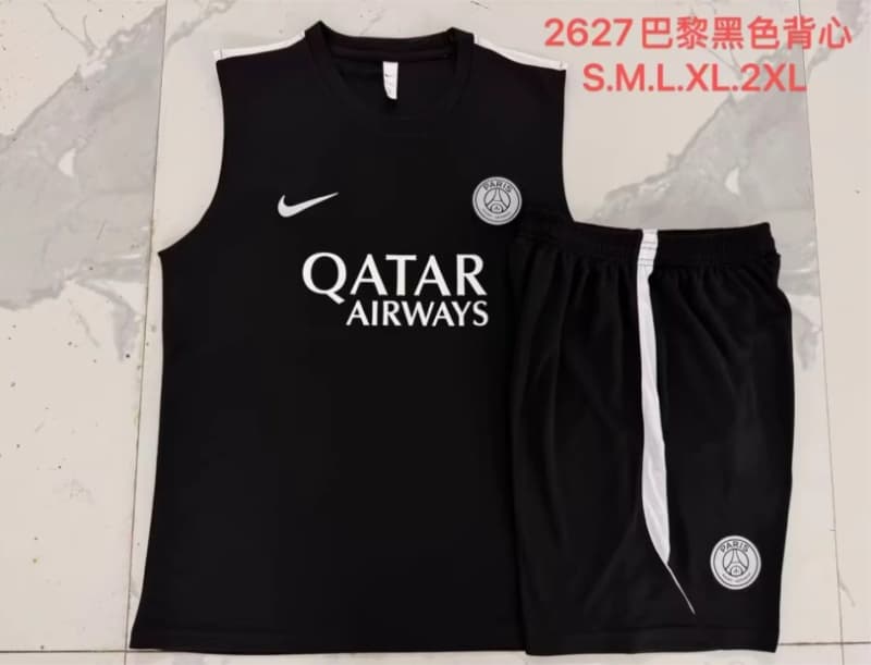 Thailand Quality(AAA) 25/26 Paris St Germain Black Soccer Training Sets 03 Thailand Quality(AAA) 25/26 Paris St Germain Black Soccer Training Sets 03