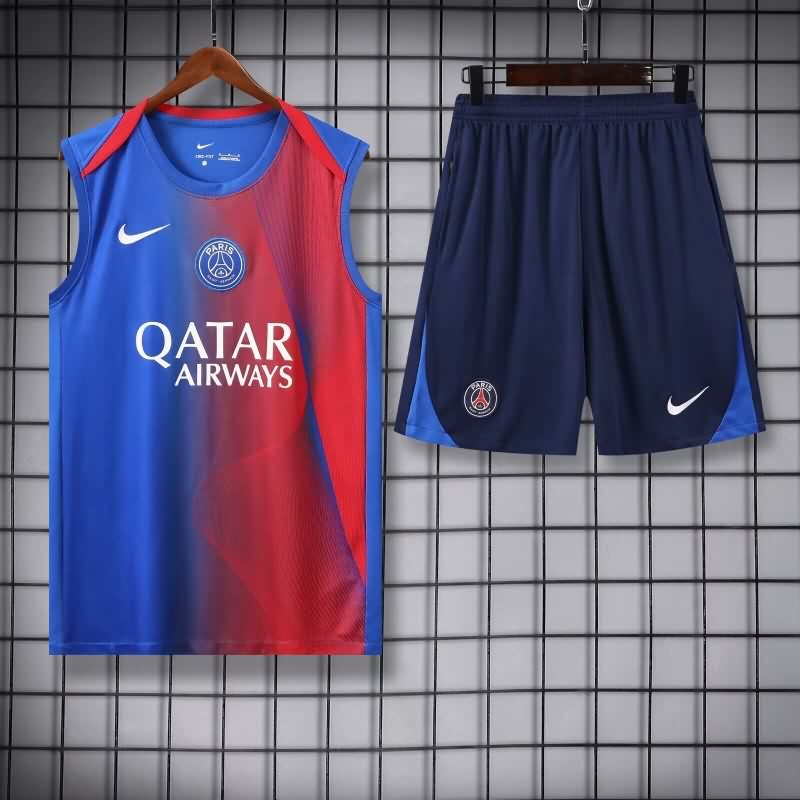 Thailand Quality(AAA) 25/26 Paris St Germain Blue Soccer Training Sets Thailand Quality(AAA) 25/26 Paris St Germain Blue Soccer Training Sets