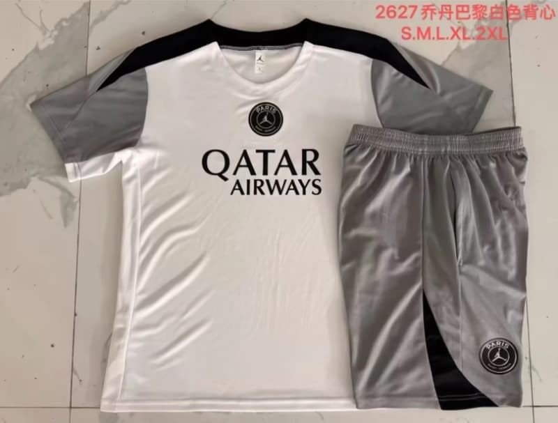 Thailand Quality(AAA) 25/26 Paris St Germain White Soccer Training Sets 04 Thailand Quality(AAA) 25/26 Paris St Germain White Soccer Training Sets 04
