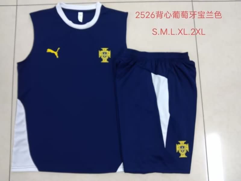 Thailand Quality(AAA) 2025 Portugal Dark Blue Soccer Training Sets 02 Thailand Quality(AAA) 2025 Portugal Dark Blue Soccer Training Sets 02