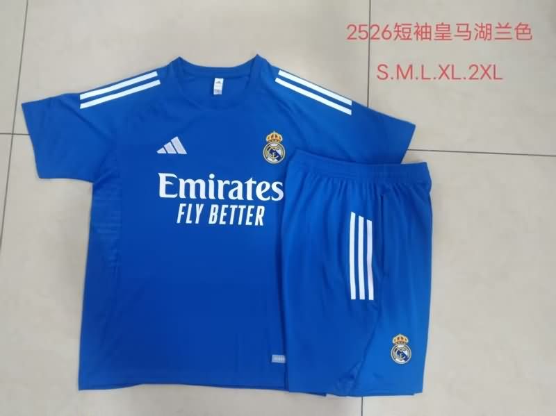 Thailand Quality(AAA) 25/26 Real Madrid Blue Soccer Training Sets Thailand Quality(AAA) 25/26 Real Madrid Blue Soccer Training Sets