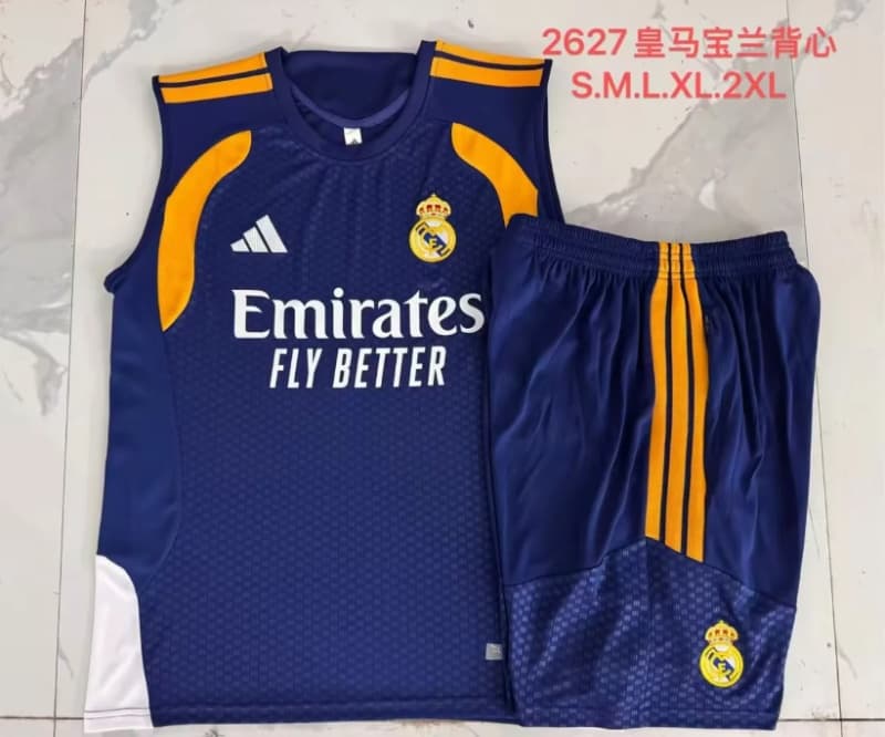 Thailand Quality(AAA) 25/26 Real Madrid Dark Blue Soccer Training Sets 07 Thailand Quality(AAA) 25/26 Real Madrid Dark Blue Soccer Training Sets 07