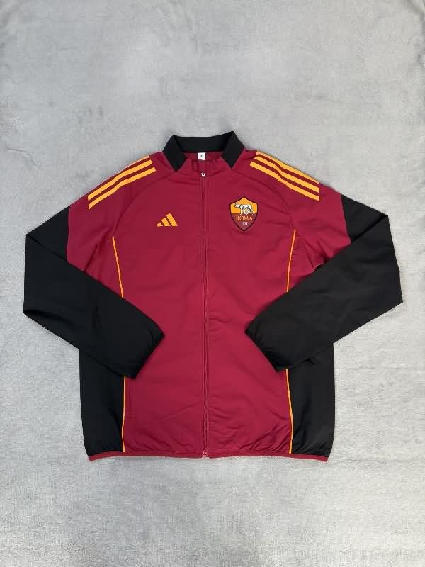 Thailand Quality(AAA) 25/26 AS Roma Red Soccer Windbreaker Thailand Quality(AAA) 25/26 AS Roma Red Soccer Windbreaker