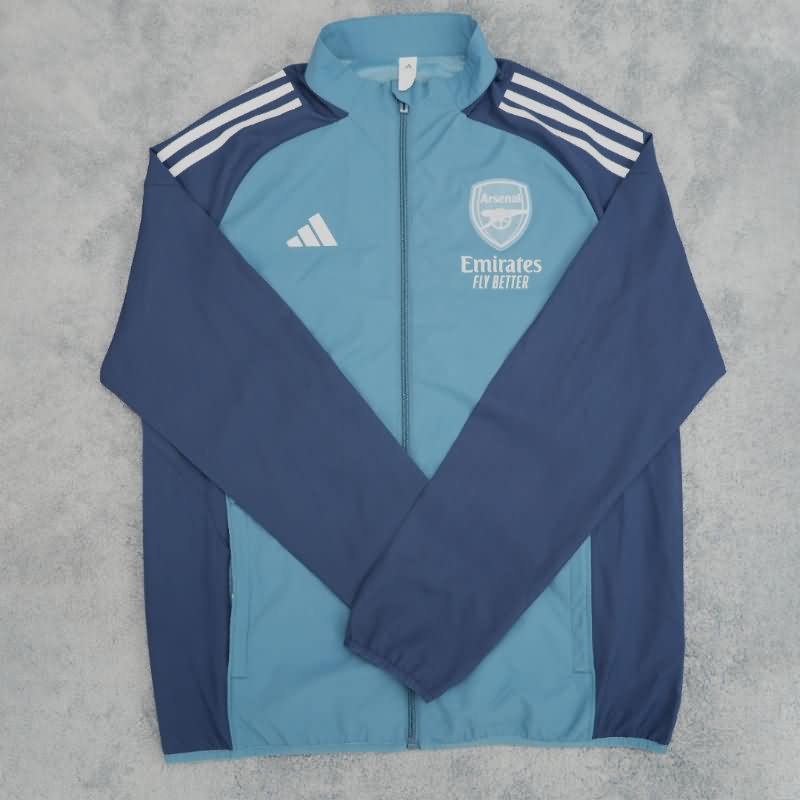 Thailand Quality(AAA) 25/26 Arsenal Blue Soccer Windbreaker Thailand Quality(AAA) 25/26 Arsenal Blue Soccer Windbreaker