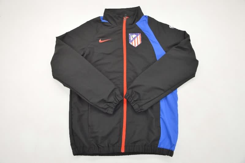 Thailand Quality(AAA) 25/26 Atletico Madrid Black Soccer Windbreaker Thailand Quality(AAA) 25/26 Atletico Madrid Black Soccer Windbreaker