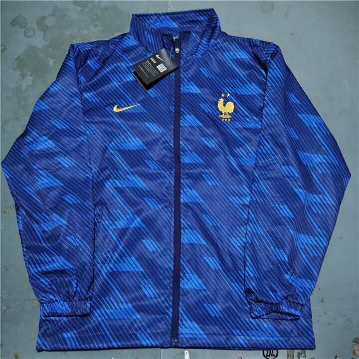 Thailand Quality(AAA) 2026 France Dark Blue Soccer Windbreaker Thailand Quality(AAA) 2026 France Dark Blue Soccer Windbreaker