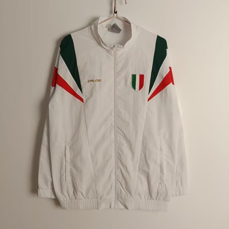 Thailand Quality(AAA) 2025 Italy White Soccer Windbreaker