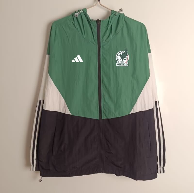 Thailand Quality(AAA) 2025 Mexico Green Soccer Windbreaker