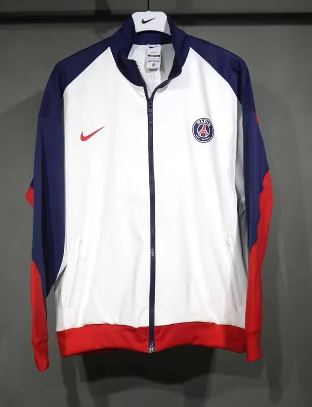 Thailand Quality(AAA) 25/26 Paris St Germain White Soccer Windbreaker 02 Thailand Quality(AAA) 25/26 Paris St Germain White Soccer Windbreaker 02
