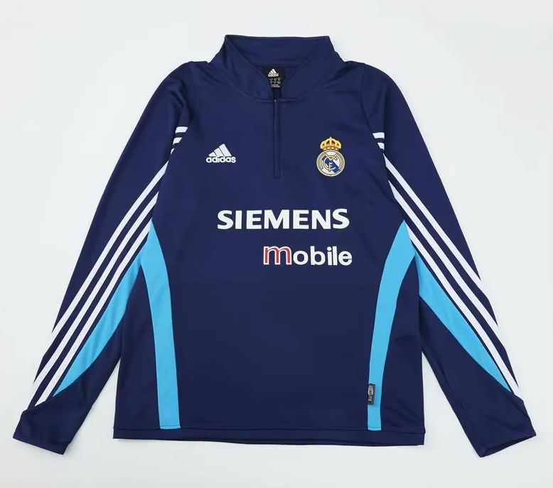 Thailand Quality(AAA) 2003/04 Real Madrid Dark Blue Soccer Sweater Thailand Quality(AAA) 2003/04 Real Madrid Dark Blue Soccer Sweater