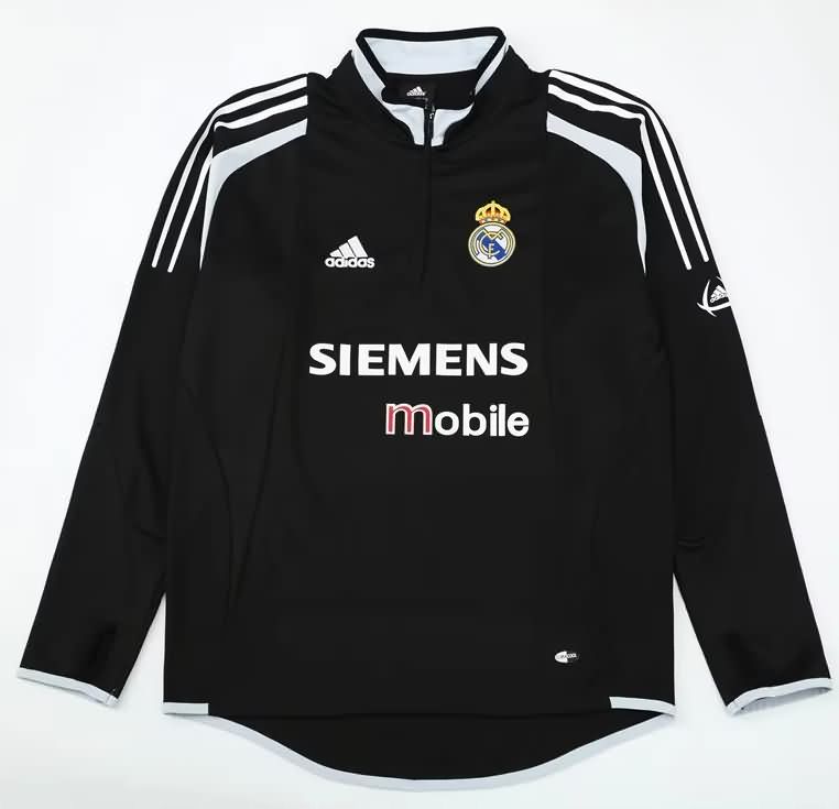 Thailand Quality(AAA) 2004/05 Real Madrid Black Soccer Sweater Thailand Quality(AAA) 2004/05 Real Madrid Black Soccer Sweater