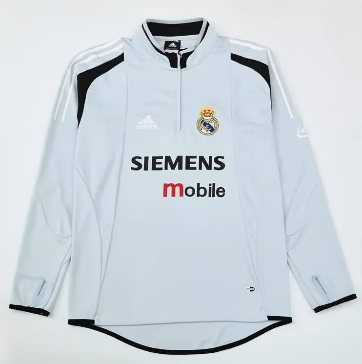 Thailand Quality(AAA) 2004/05 Real Madrid Grey Soccer Sweater Thailand Quality(AAA) 2004/05 Real Madrid Grey Soccer Sweater