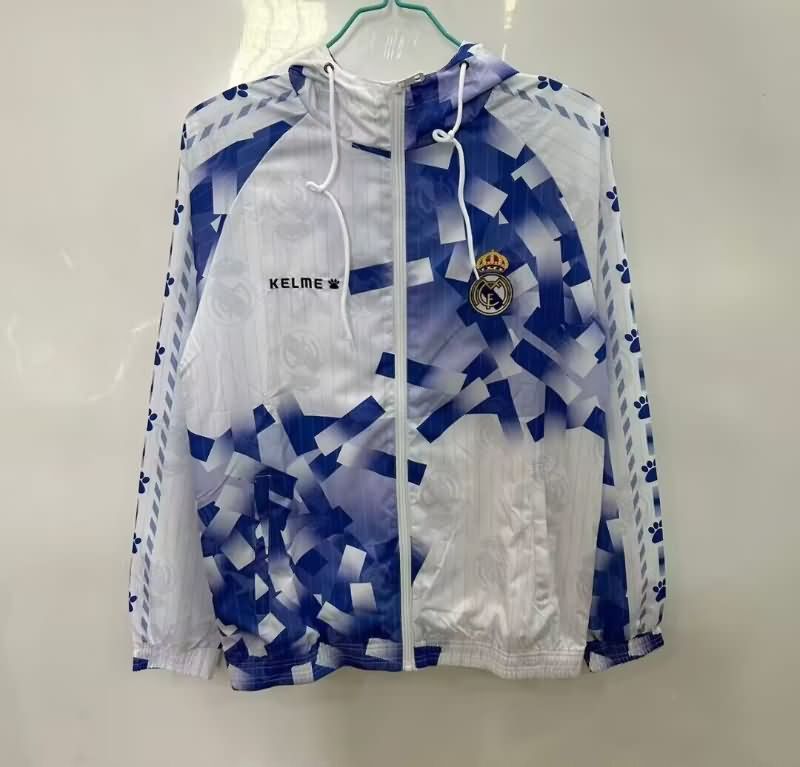 Thailand Quality(AAA) 25/26 Real Madrid White Soccer Windbreaker Thailand Quality(AAA) 25/26 Real Madrid White Soccer Windbreaker