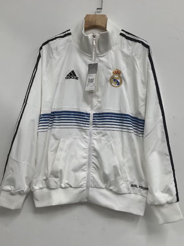 Thailand Quality(AAA) 25/26 Real Madrid White Soccer Windbreaker 02 Thailand Quality(AAA) 25/26 Real Madrid White Soccer Windbreaker 02