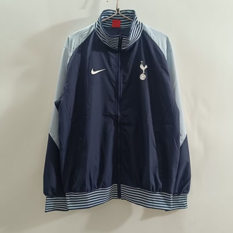 Thailand Quality(AAA) 25/26 Tottenham Hotspur Dark Blue Soccer Windbreaker Thailand Quality(AAA) 25/26 Tottenham Hotspur Dark Blue Soccer Windbreaker