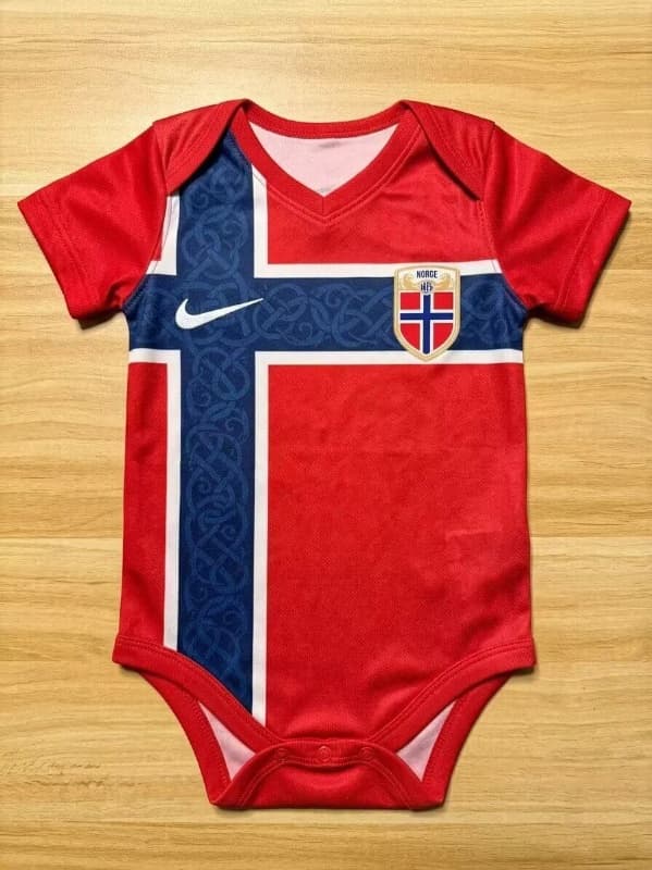 2026 Norway Home Baby Soccer Jerseys 2026 Norway Home Baby Soccer Jerseys