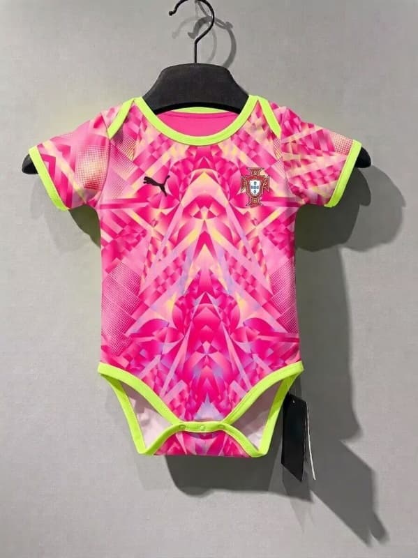 2026 Portugal Goalkeeper Pink Baby Soccer Jerseys 2026 Portugal Goalkeeper Pink Baby Soccer Jerseys