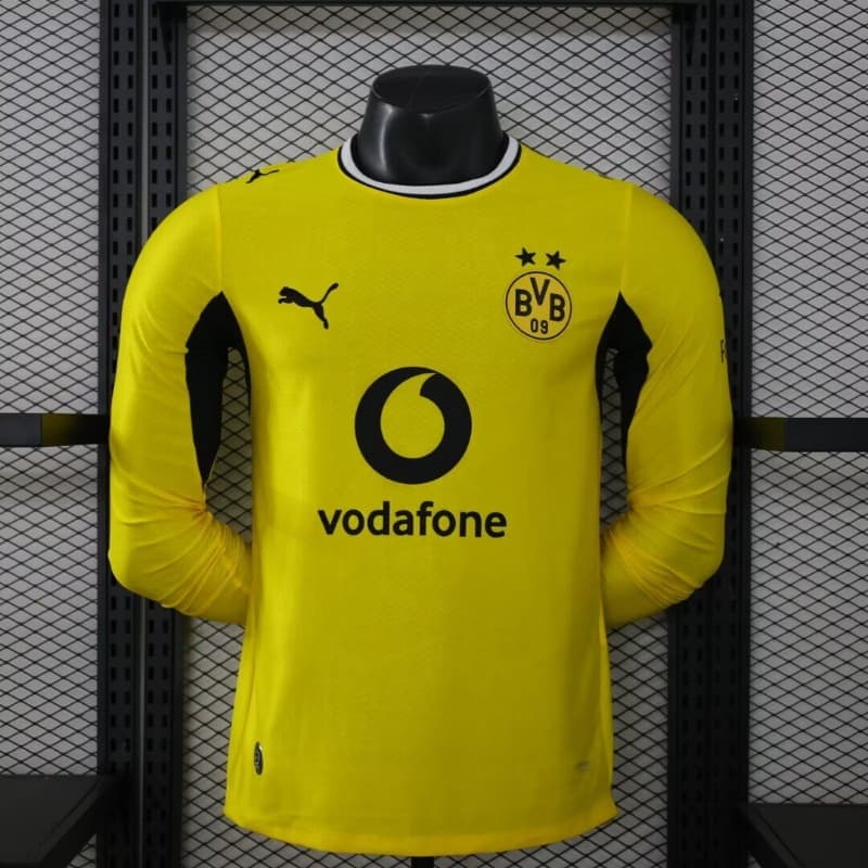 Thailand Quality(AAA) 26/27 Dortmund Home Long Sleeve Soccer Jersey (Player) Leaked Thailand Quality(AAA) 26/27 Dortmund Home Long Sleeve Soccer Jersey (Player) Leaked