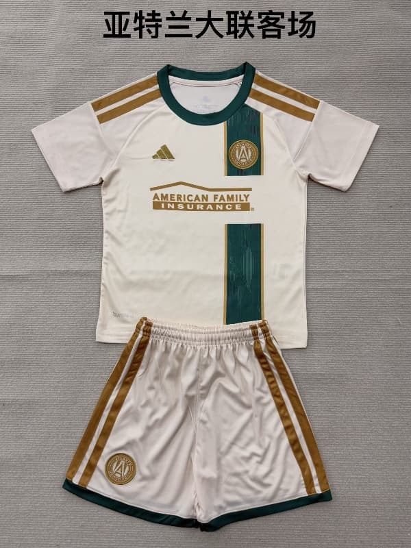 2026 Atlanta United Away Kids Soccer Jersey And Shorts 2026 Atlanta United Away Kids Soccer Jersey And Shorts