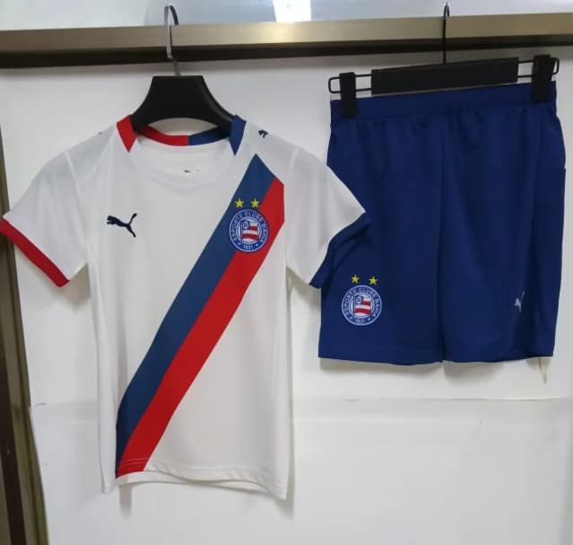 2026 Bahia Home Kids Soccer Jersey And Shorts 2026 Bahia Home Kids Soccer Jersey And Shorts