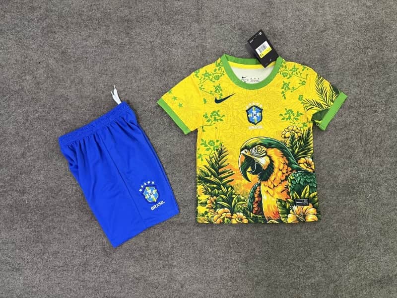 2026 Brazil Special Kids Soccer Jersey And Shorts 2026 Brazil Special Kids Soccer Jersey And Shorts