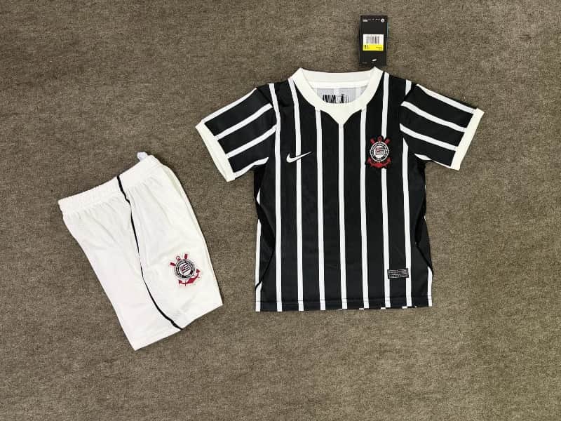 2026 Corinthians Away Kids Soccer Jersey And Shorts 2026 Corinthians Away Kids Soccer Jersey And Shorts