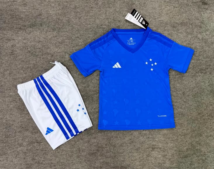 2026 Cruzeiro Home Kids Soccer Jersey And Shorts 2026 Cruzeiro Home Kids Soccer Jersey And Shorts
