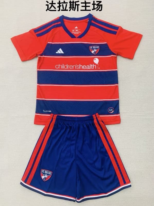 2026 FC Dallas Home Kids Soccer Jersey And Shorts 2026 FC Dallas Home Kids Soccer Jersey And Shorts