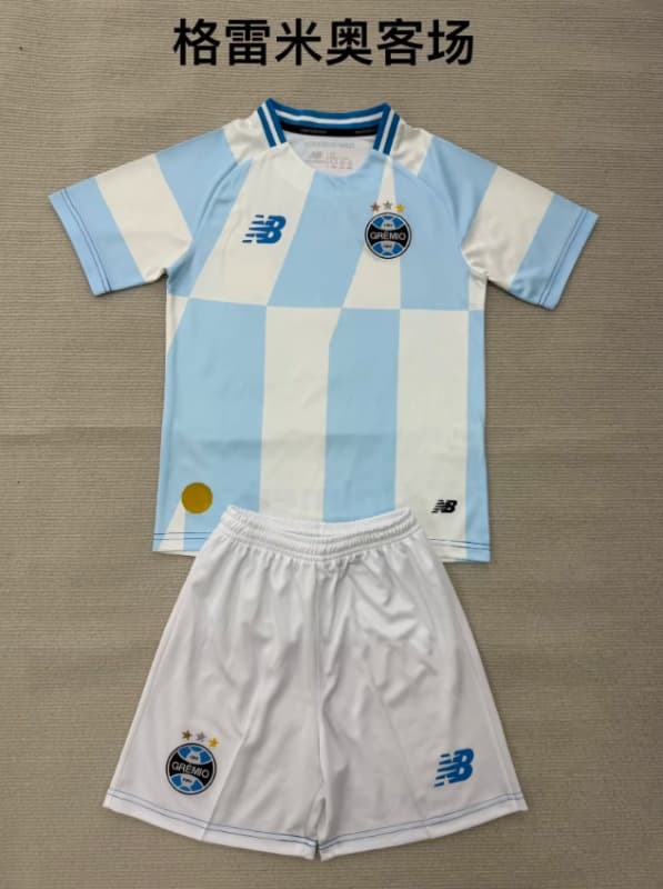 2026 Gremio Away Kids Soccer Jersey And Shorts 2026 Gremio Away Kids Soccer Jersey And Shorts